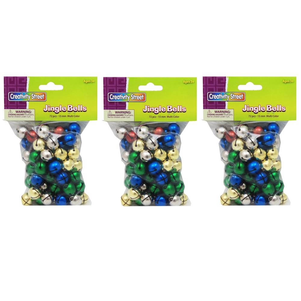 Pack of 72 5/8 Inches Multi-Color Creativity Street Jingle Bell 
