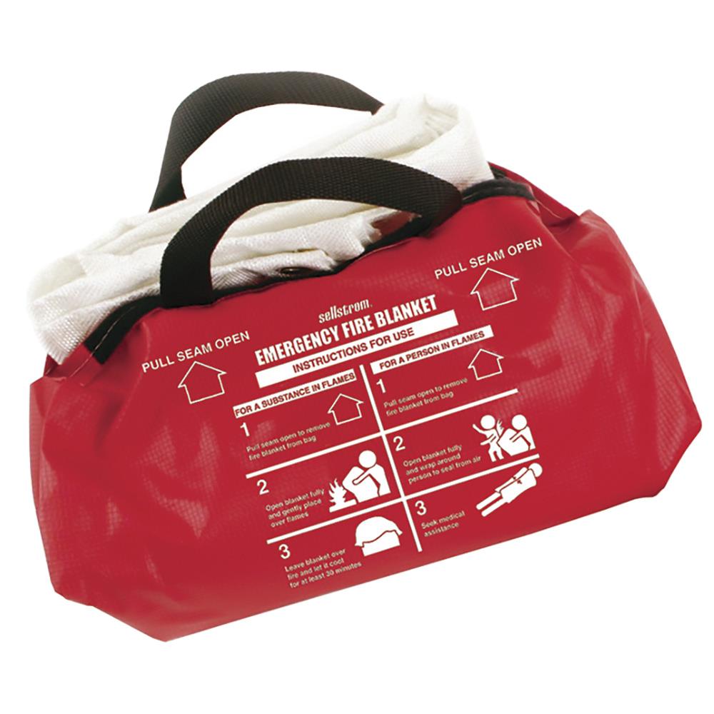 Lab Safety Fire Blanket with Vinyl Tote Case