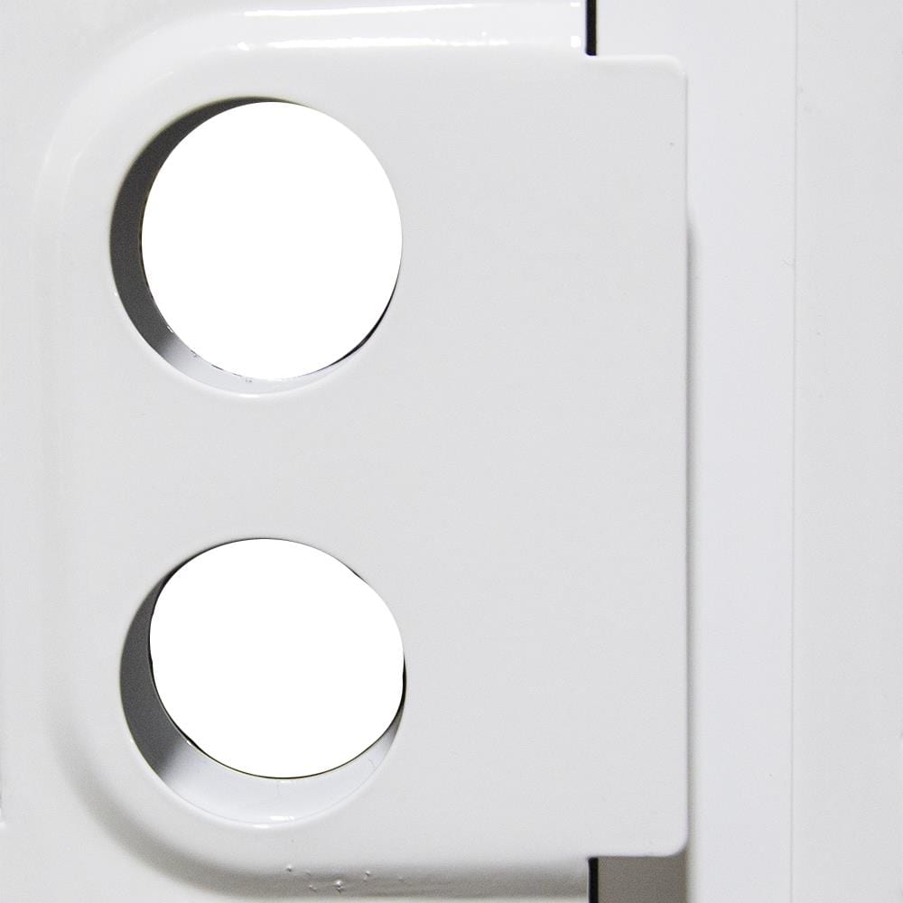 Gatehouse Achilles 36-in X 81-in White Steel Surface Mount Security ...