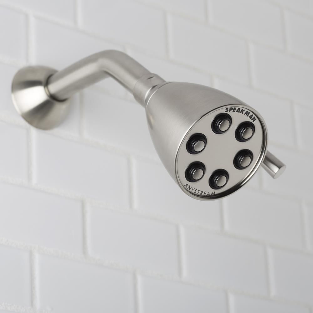 Speakman Signature Brass Brushed Nickel 3 Spray Shower Head 2 Gpm 7 6 Lpm In The Shower Heads