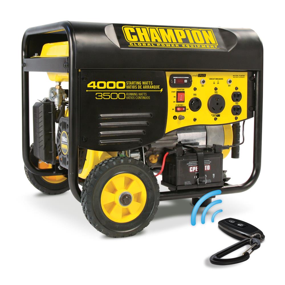 Champion 3500 W CPG4000E1 AVR essence Générateur avec démarrage électrique UK Spec 