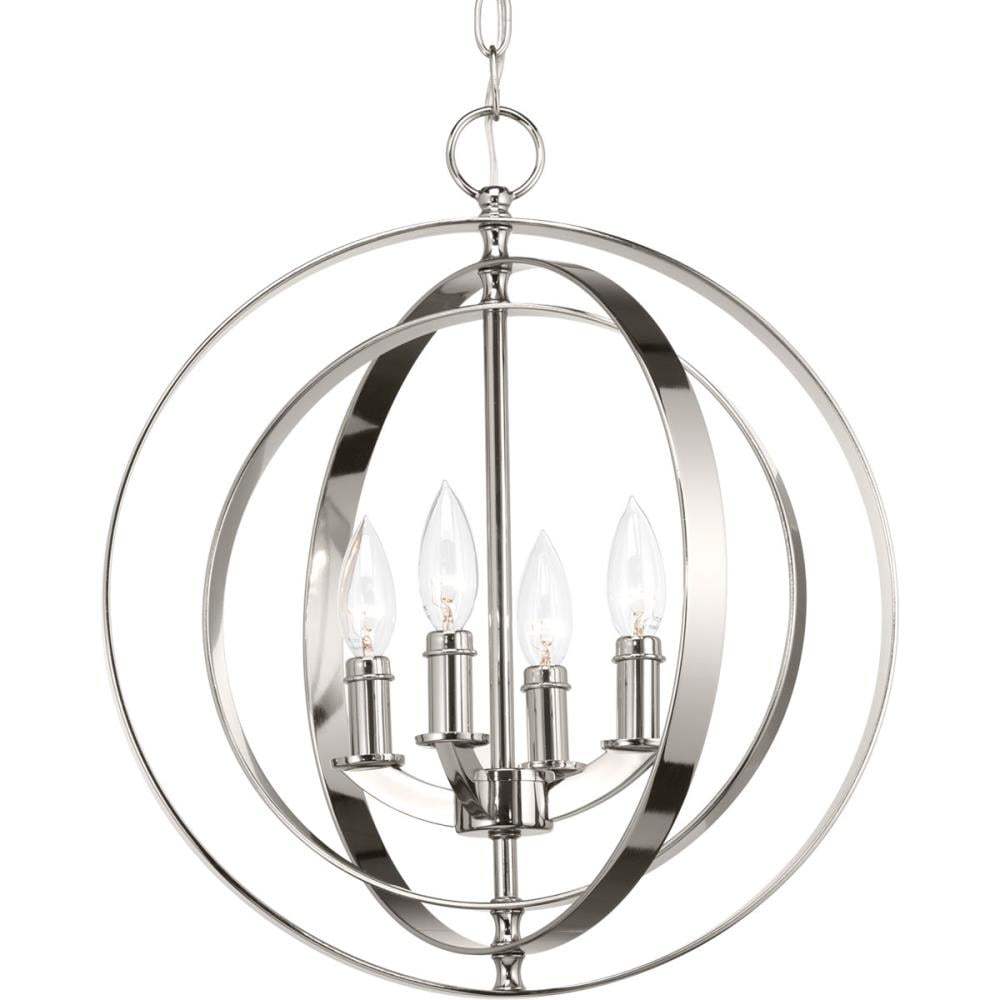 progress lighting equinox brushed nickel transitional globe pendant light