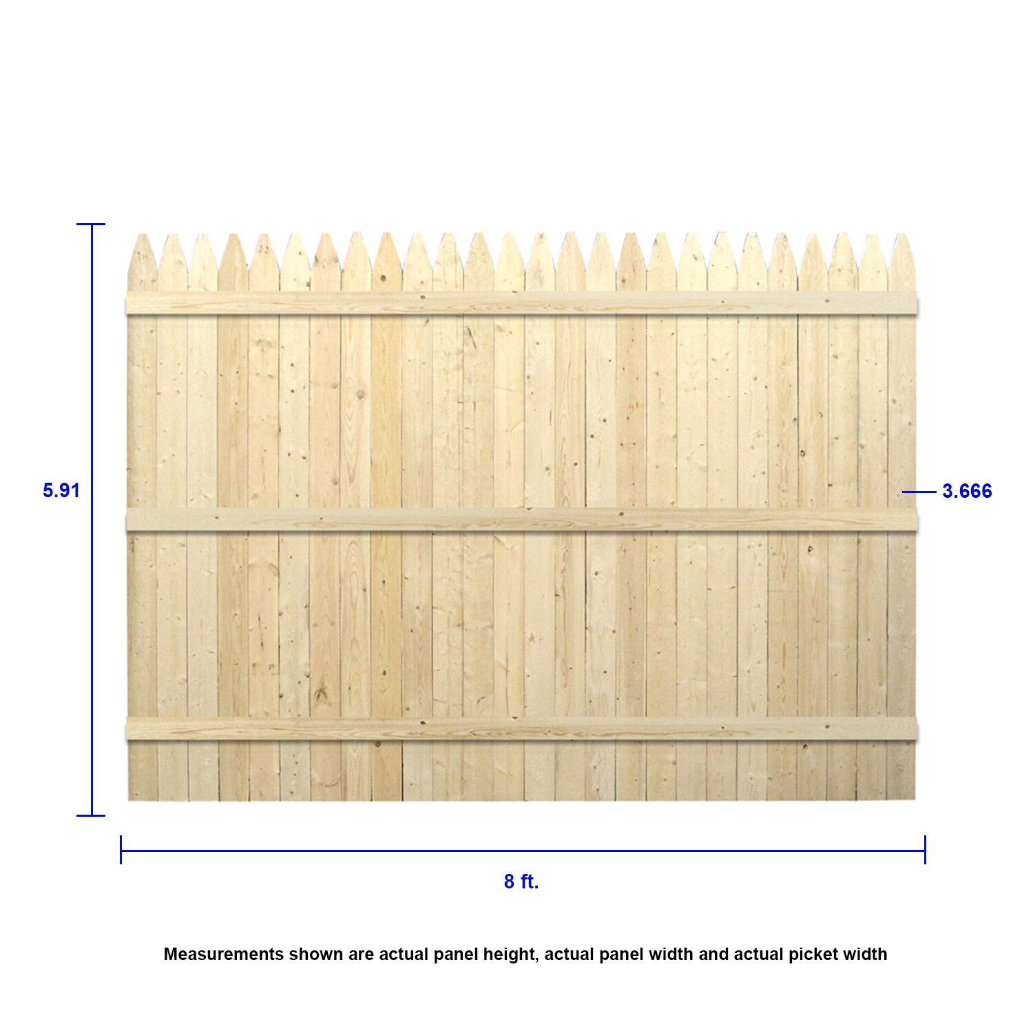 Multiple Sizes Available 6x3 Wooden Treated Lap Fence Panels 