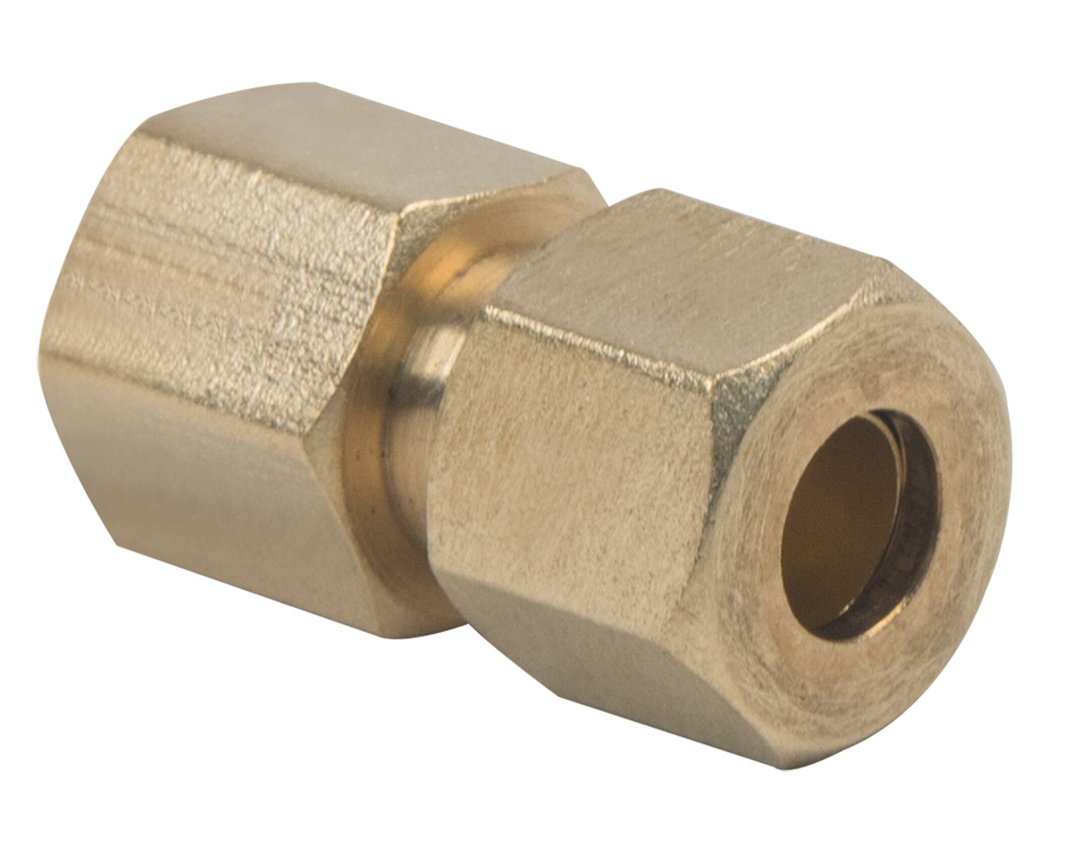 Fluted brass fitting ø25 x 1" 1/4 m-nose valve 81ram25340c-knurled nut 