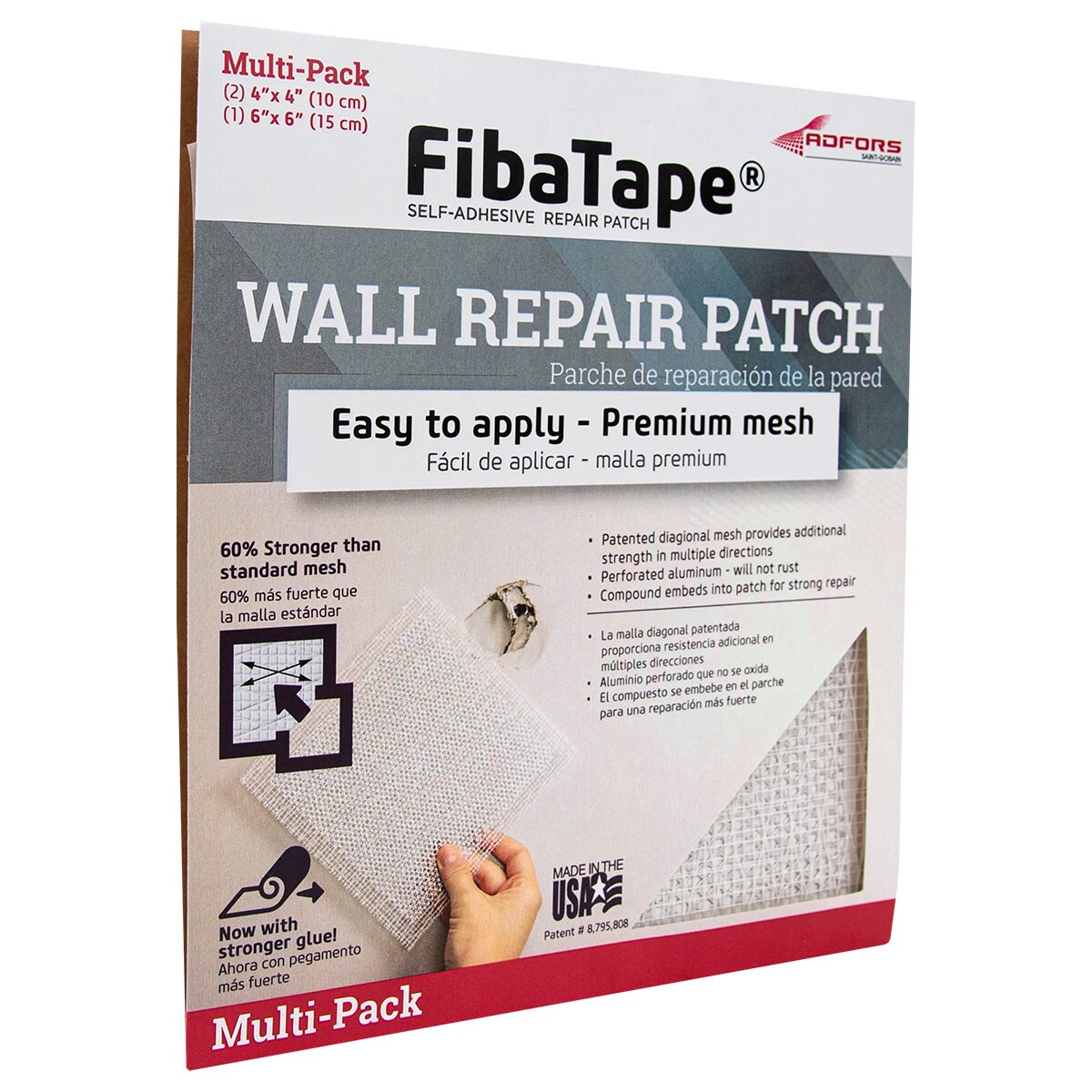 ADFORS Complete FIBATAPE Complete Wall Repair Kit White Fiberglass Mesh 108239A 