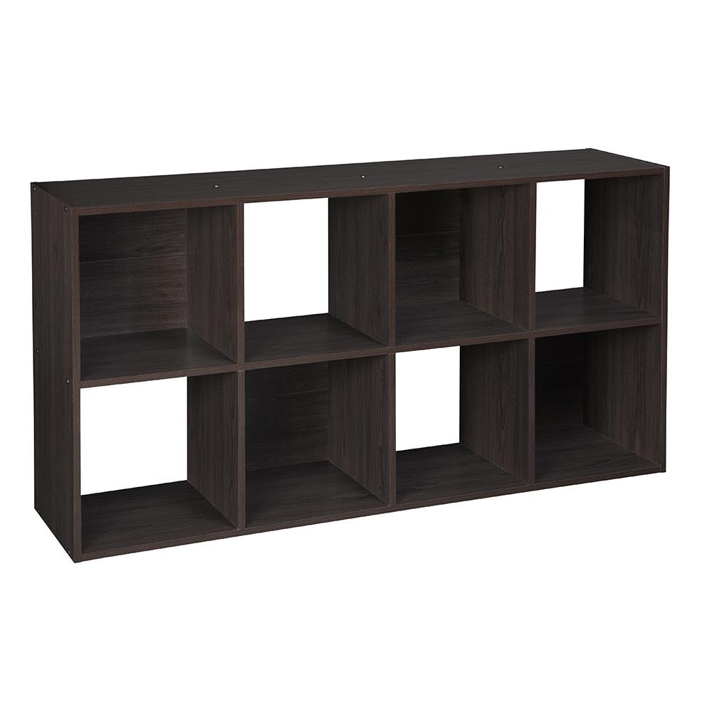 Closetmaid 8 Compartment 8 Drawers Espresso Wood Cube In The Storage 