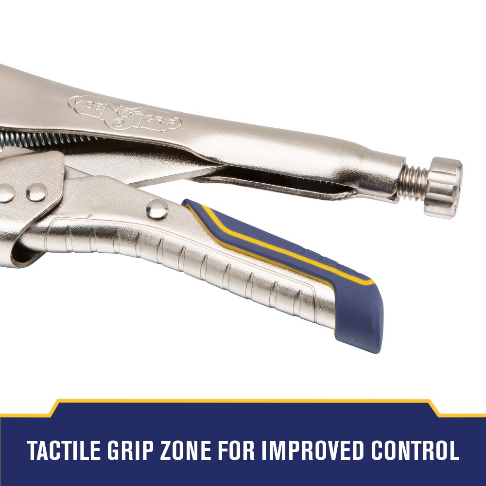 = IRWIN Vise Grip Reduced Hand Span Fast Release 10" Curved Jaw Locking Pliers 