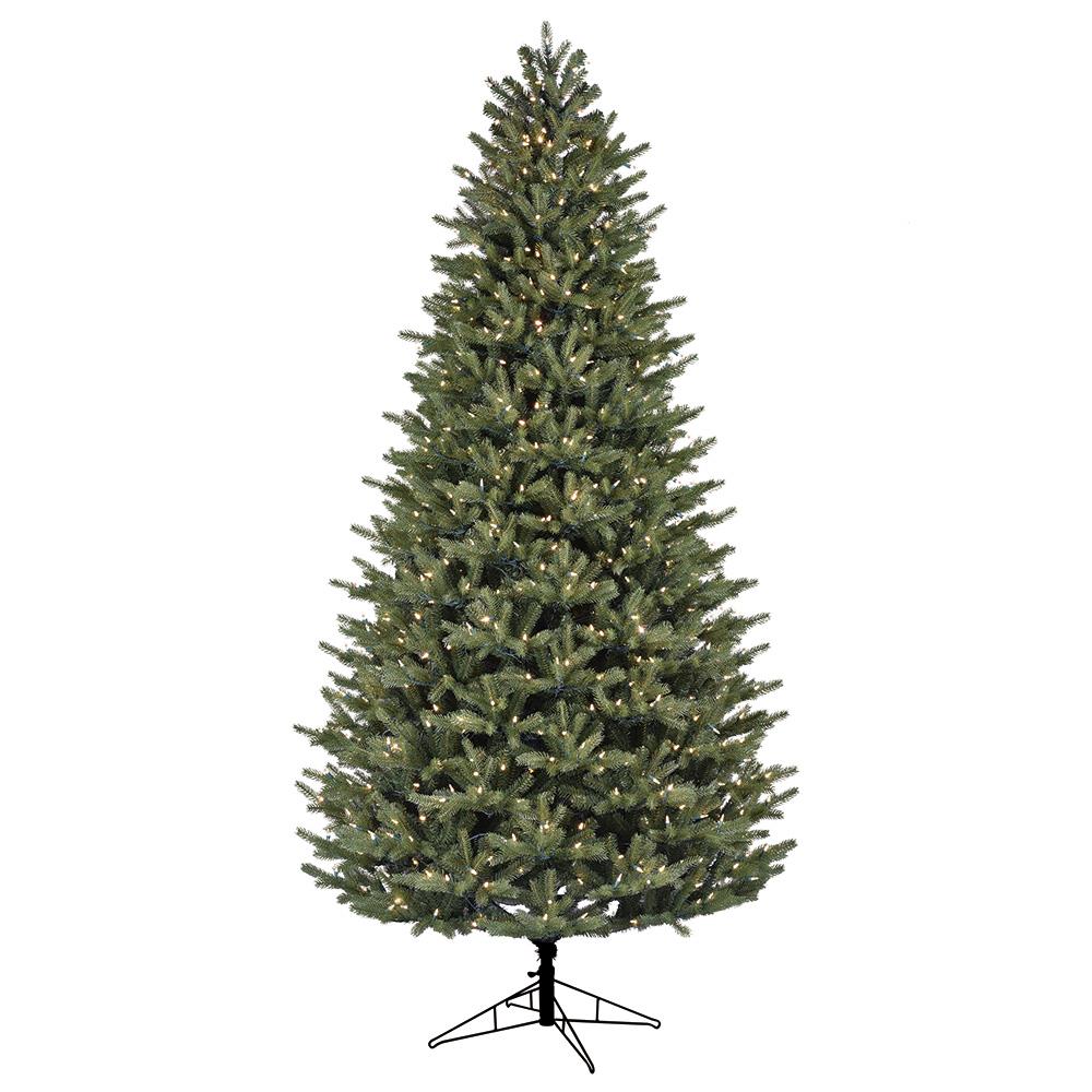 Ge 9 Ft Oakmont Spruce Pre Lit Traditional Artificial Christmas Tree With 900 Multi Function Color Changing Warm White Led Lights In The Artificial Christmas Trees Department At Lowes Com