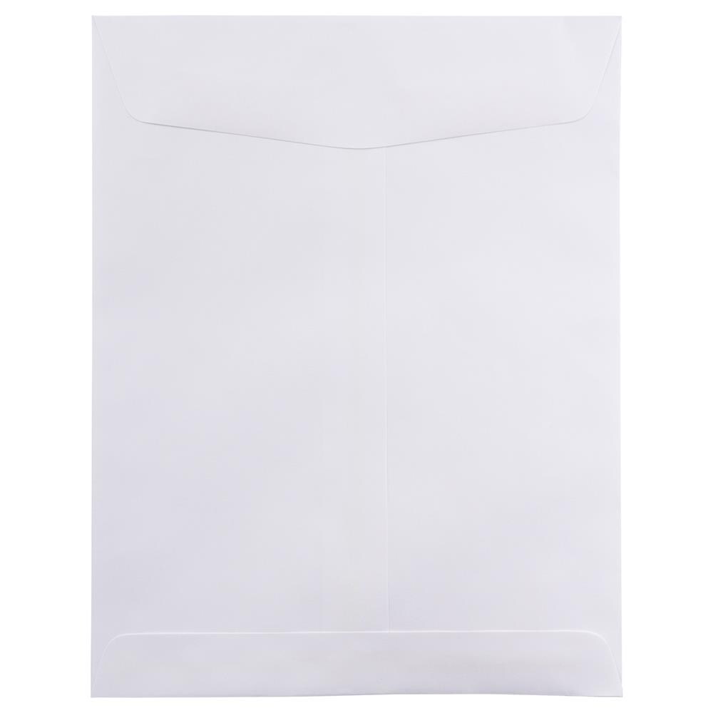 50/Pack JAM PAPER 8 3/4 x 11 1/2 Booklet Commercial Envelopes White 