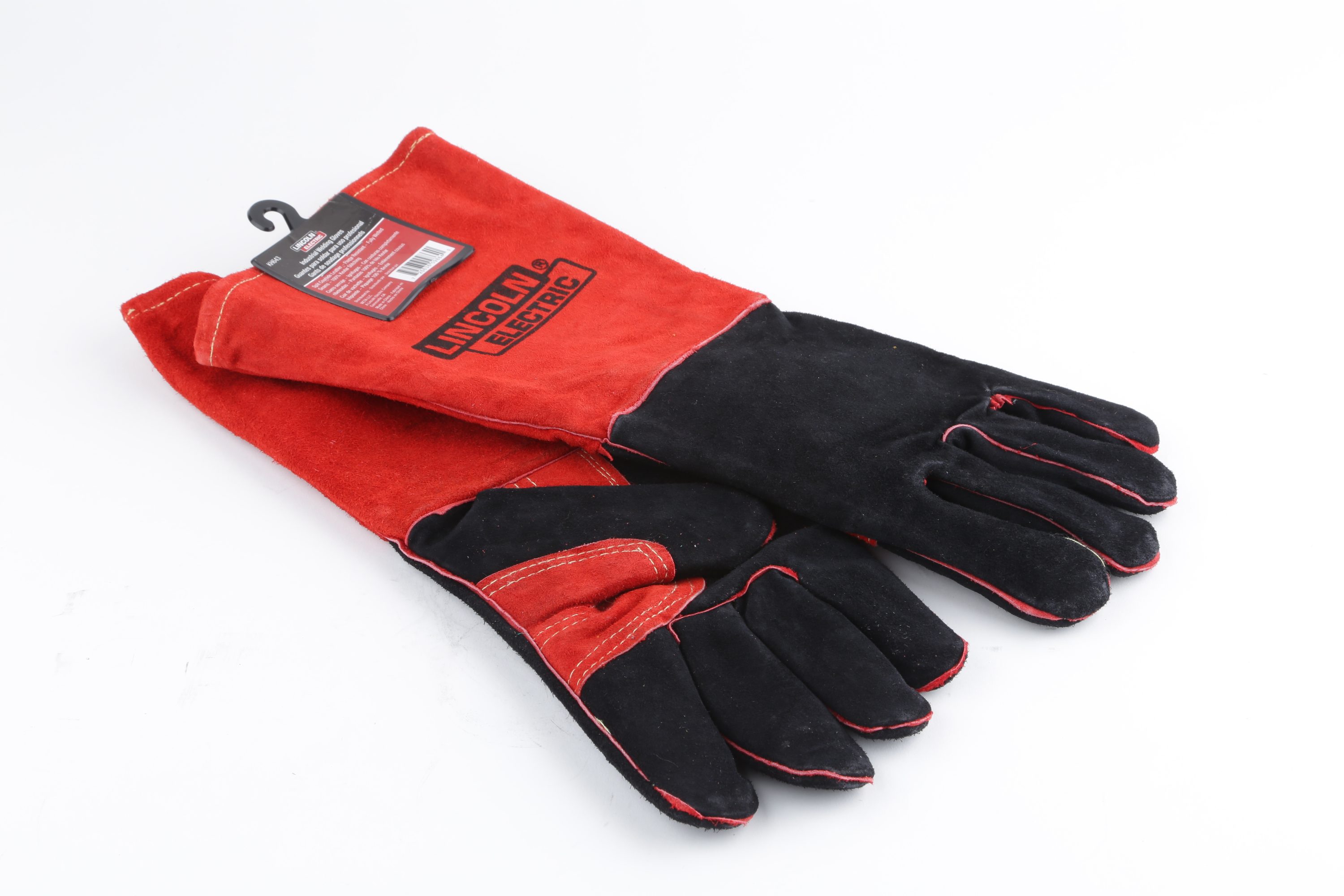 Lincoln Electric KH643 Leather Welding Gloves One Size Red 
