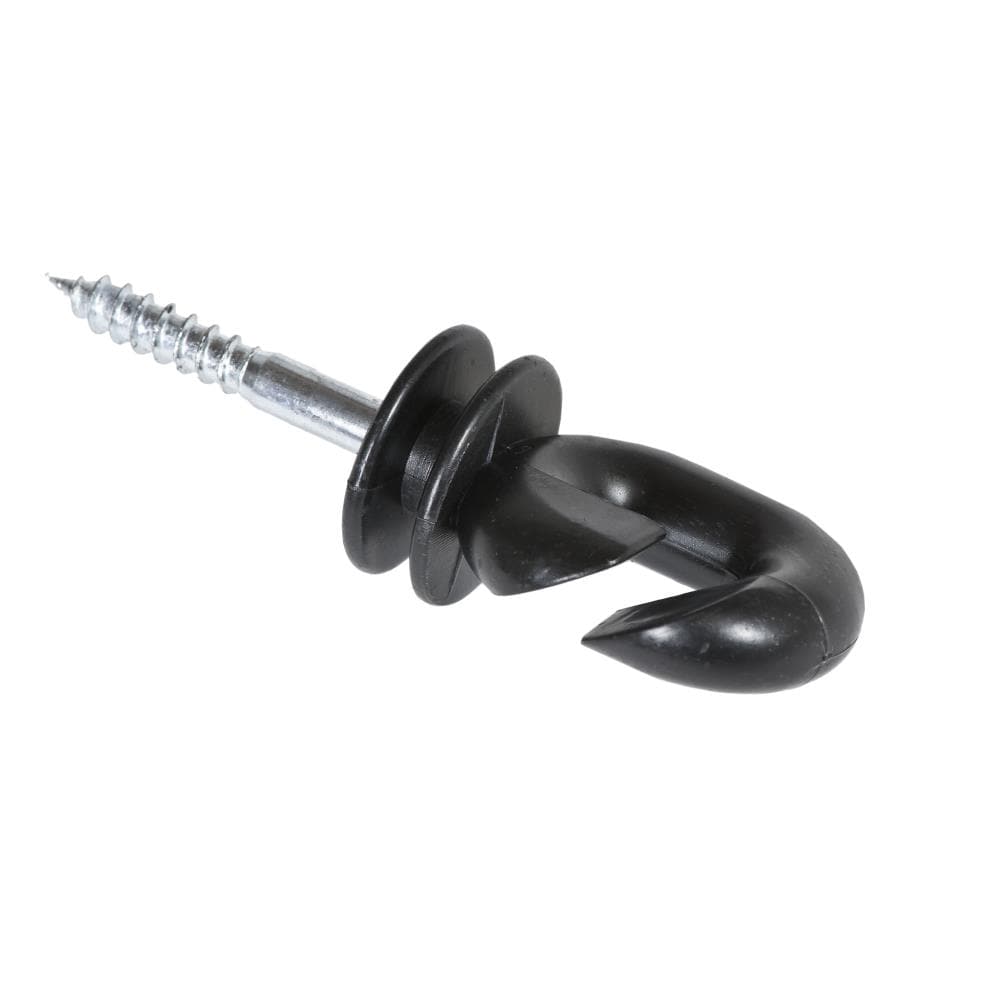 Electric Fence Screw in Heavy Duty Ring Insulators for Rope Wire Tape 25 pack. 