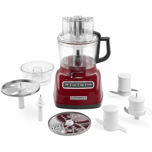 New KitchenAid KFP0933ER 9-Cup Food Processor with Exact Slice System Red