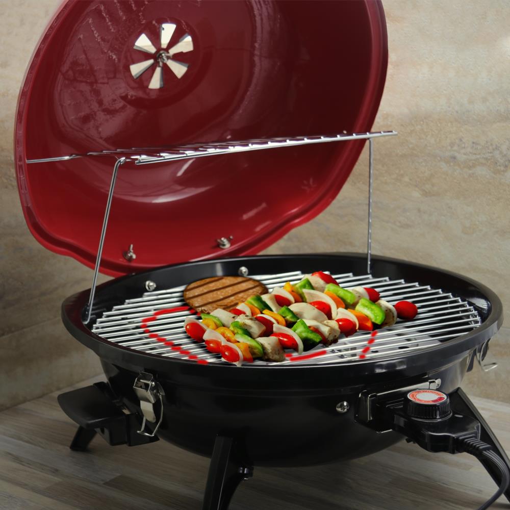 Americana 1500-Watt Satin Black Electric Grill in the Electric Grills  department at Lowes.com