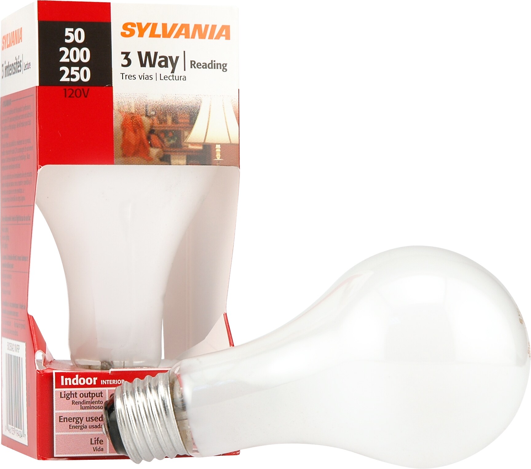 SYLVANIA 250-Watt 3-Way Bulb A21 Light Fixture Incandescent Light Bulb ...