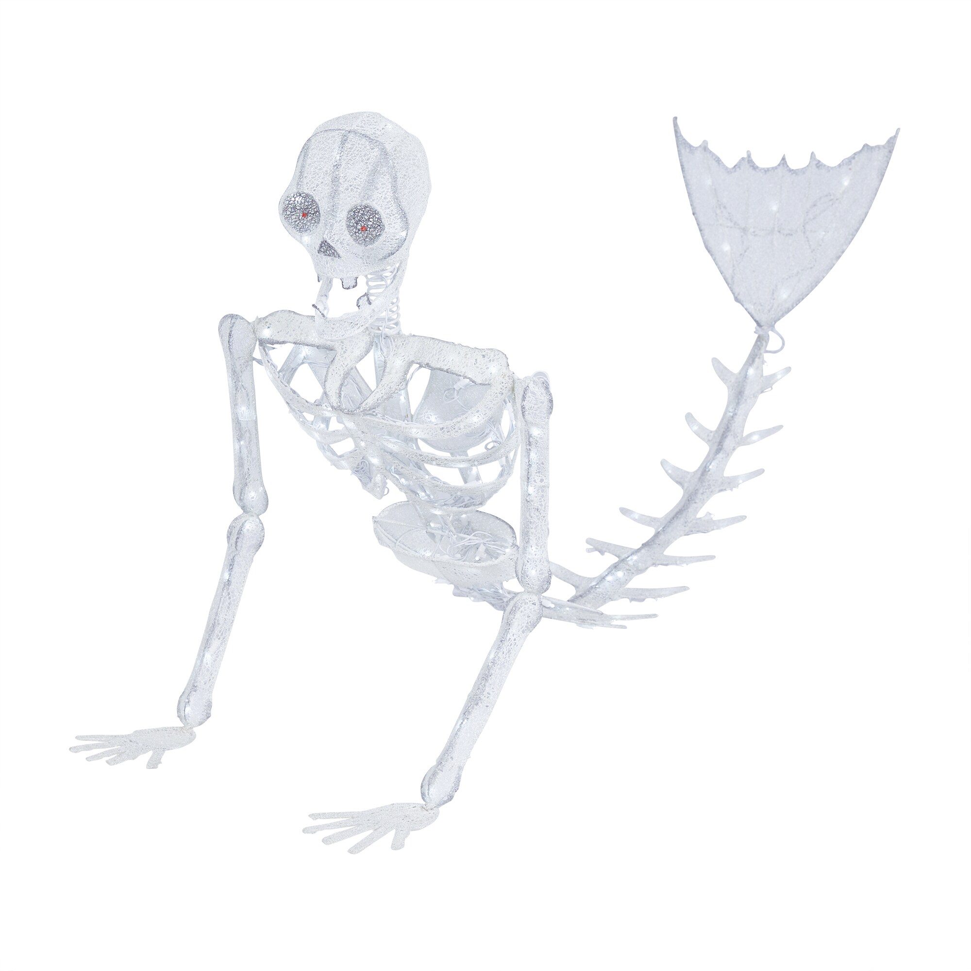 3.94 x 16 inches Darice Halloween Mermaid Skeleton Decor 