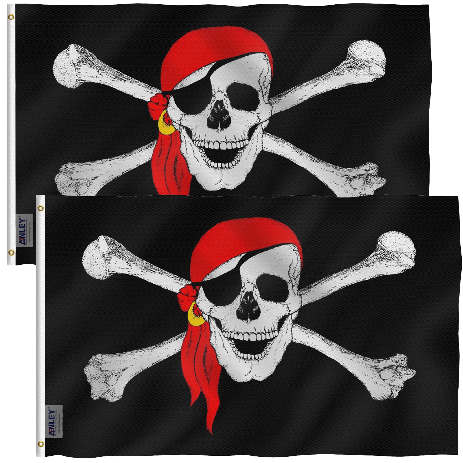 12 Pirate Flags on Stick Party Decorations for sale online 