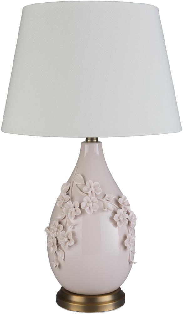 blush and grey lamp