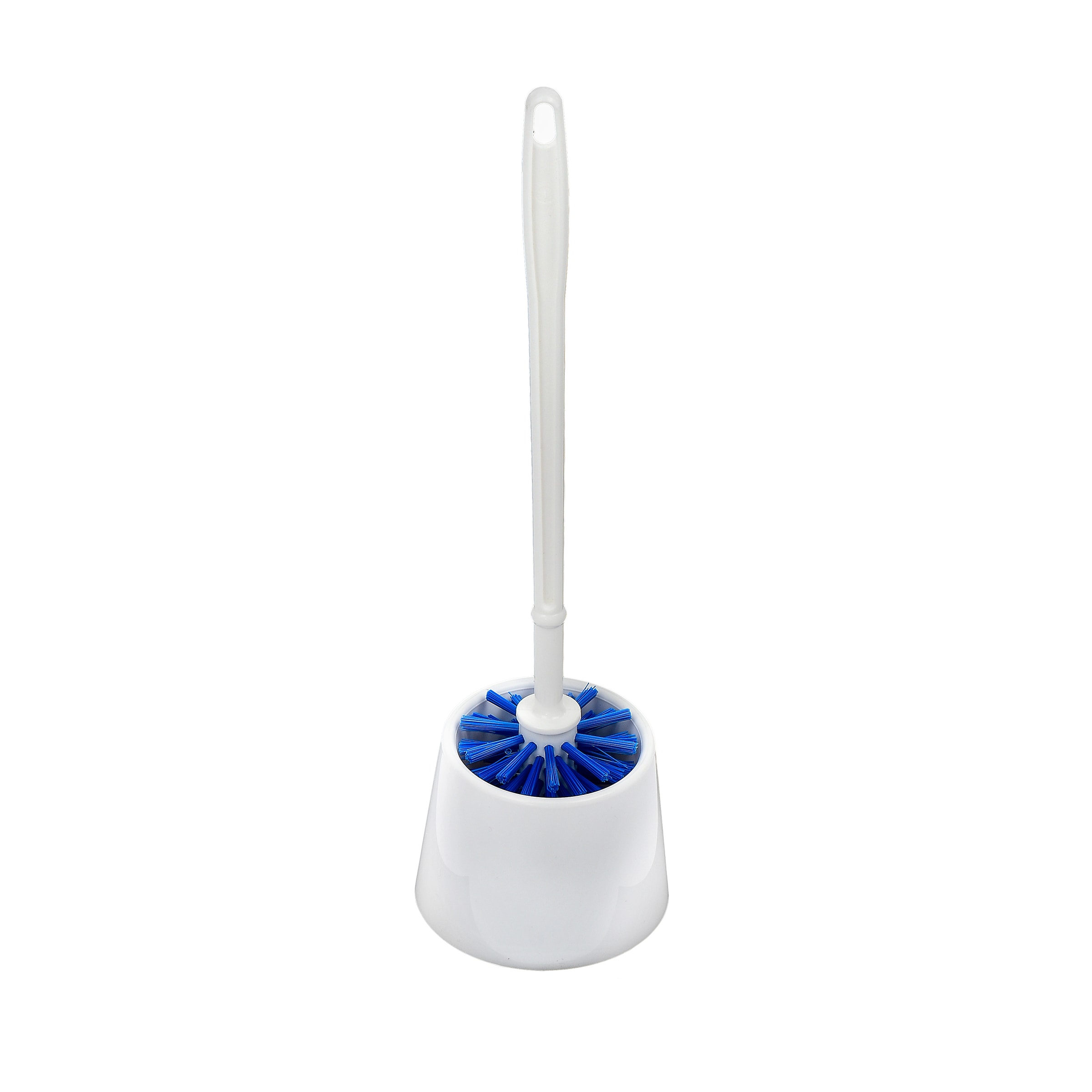 White Plastic Holder for Toilet Bowl Brush 