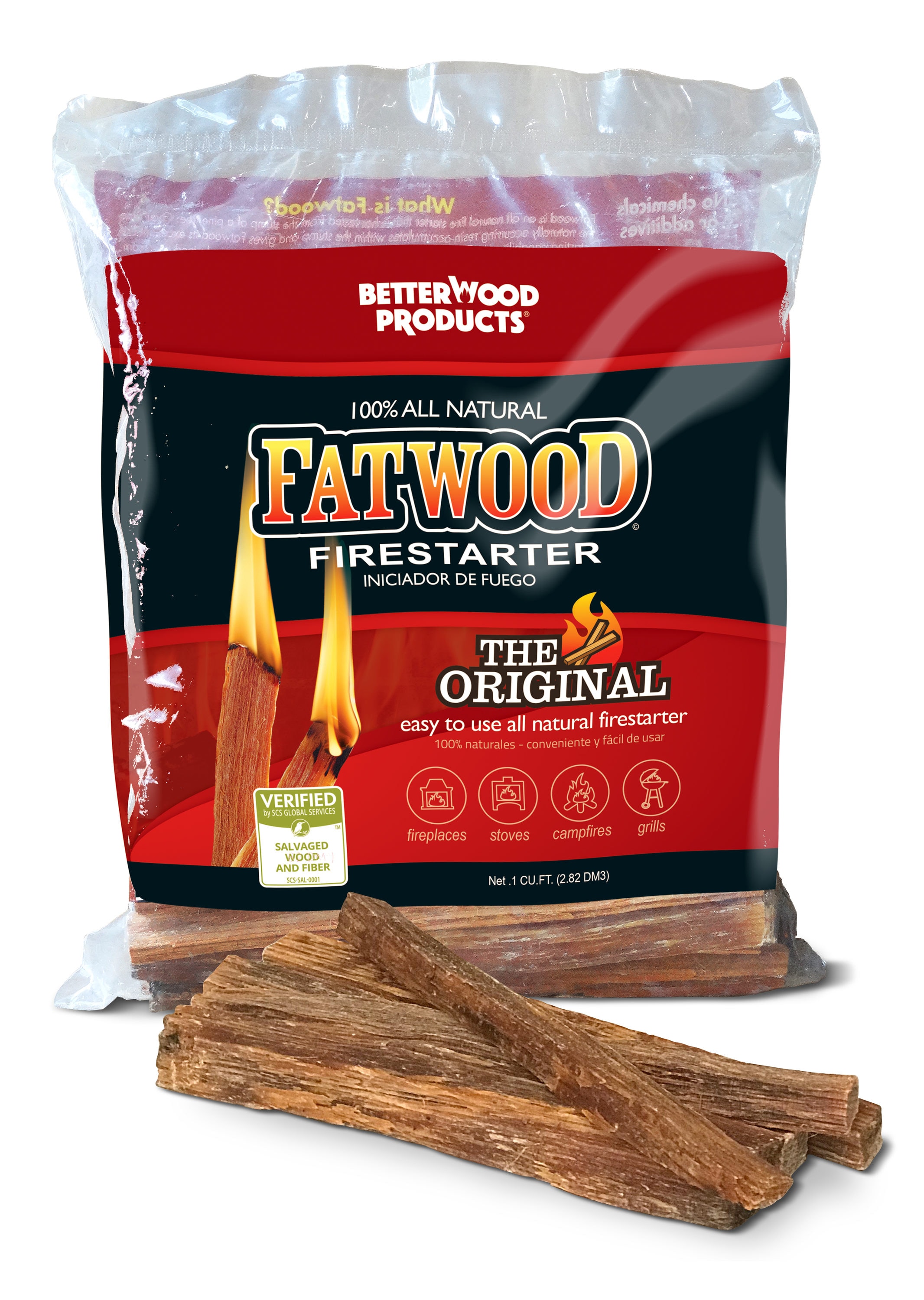 Fatwood 100% NATURALE FIRE STARTER BBQ STARTER S4U ® FIAMMA Maya ™ 