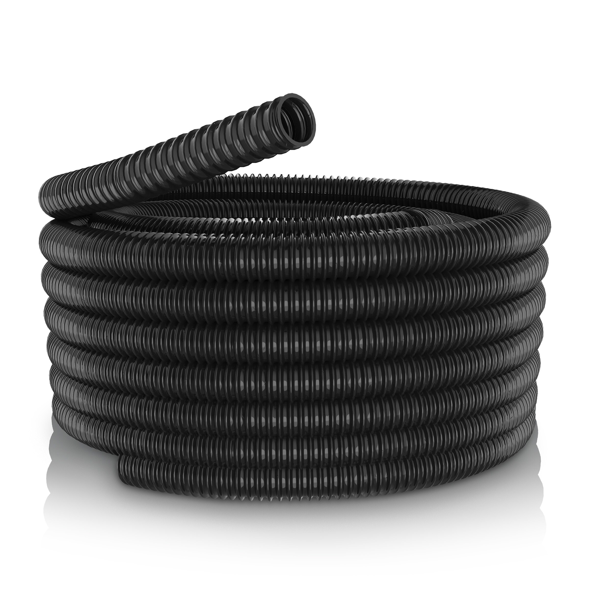 Schedule 40 Hose and Tubing for Koi Ponds Irrigation & Water Gardens Black Flexible PVC Pipe 2 Dia x 10 ft 