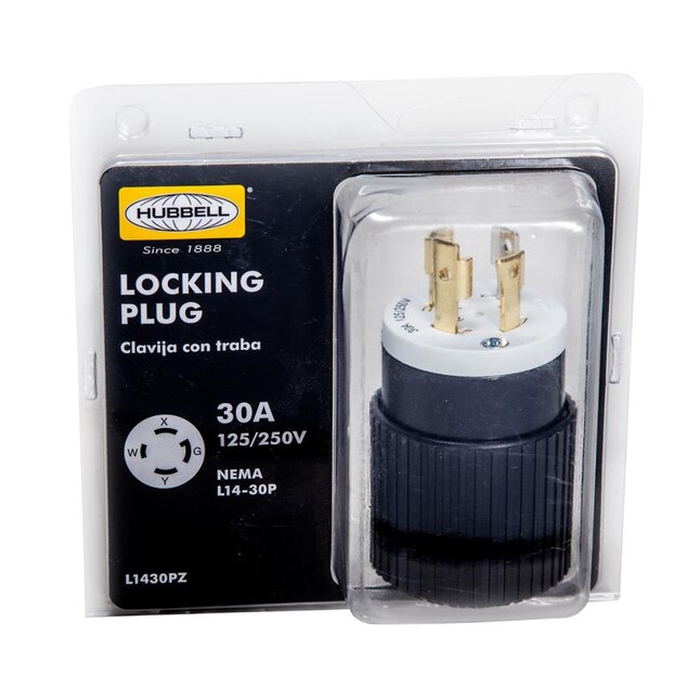 Details about   NEW  Hubbell 4-Prong 30A 250V Male Plug  *FREE SHIPPING*