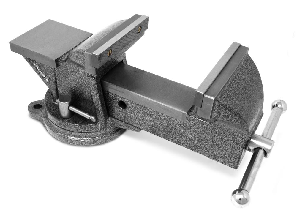 WEN 5-in Heavy Duty Cast Iron Bench Vise With Swivel Base In The Vises ...