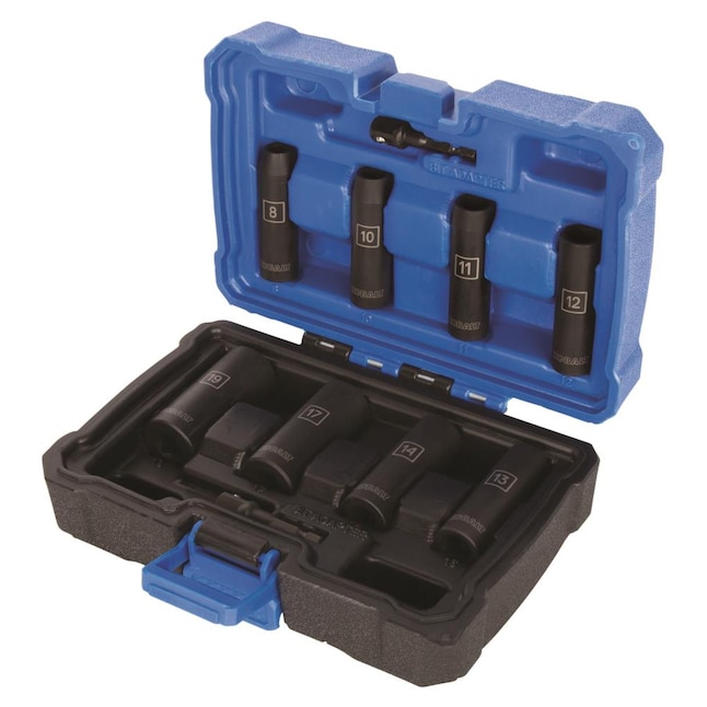 Kobalt 10-Piece 3/8-in Drive Metric 6-point Impact Socket Set with Case 