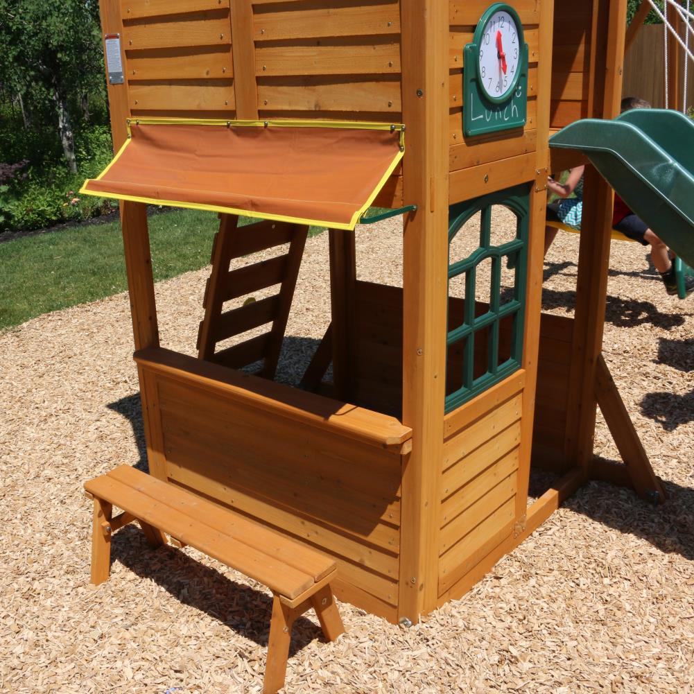 kidkraft brooksville cedar wood swing set