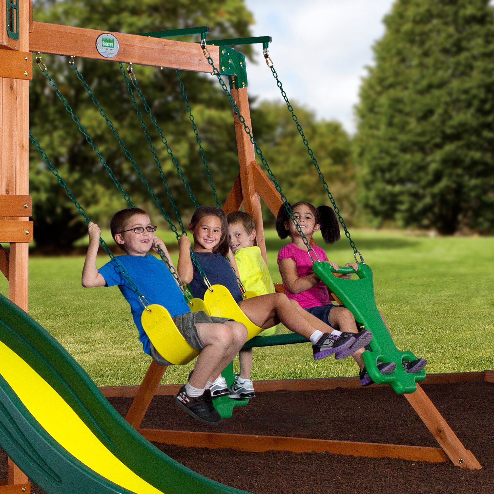 backyard discovery springboro residential wood playset