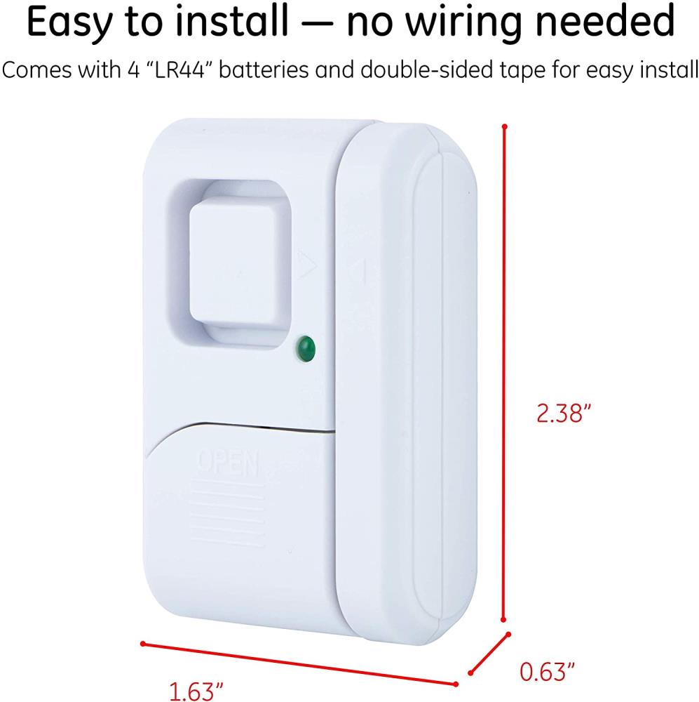 4 Pack Door Window Alarm Home Personal Security Wireless Sensor Burglar Office,Home Security Protection Wireless Alarm for Kids Safety