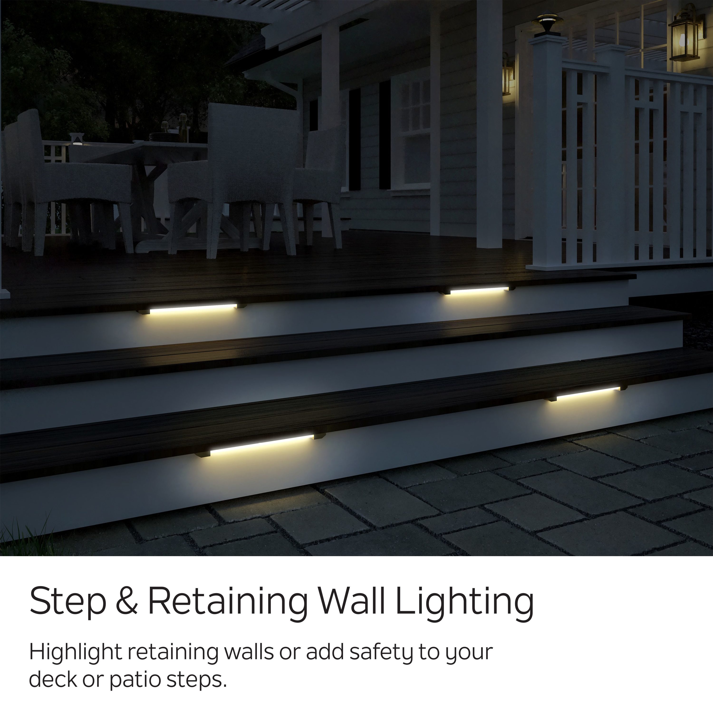 4 Outdoor landscape low voltage landscape lighting deck step light URSAMAJORGR 