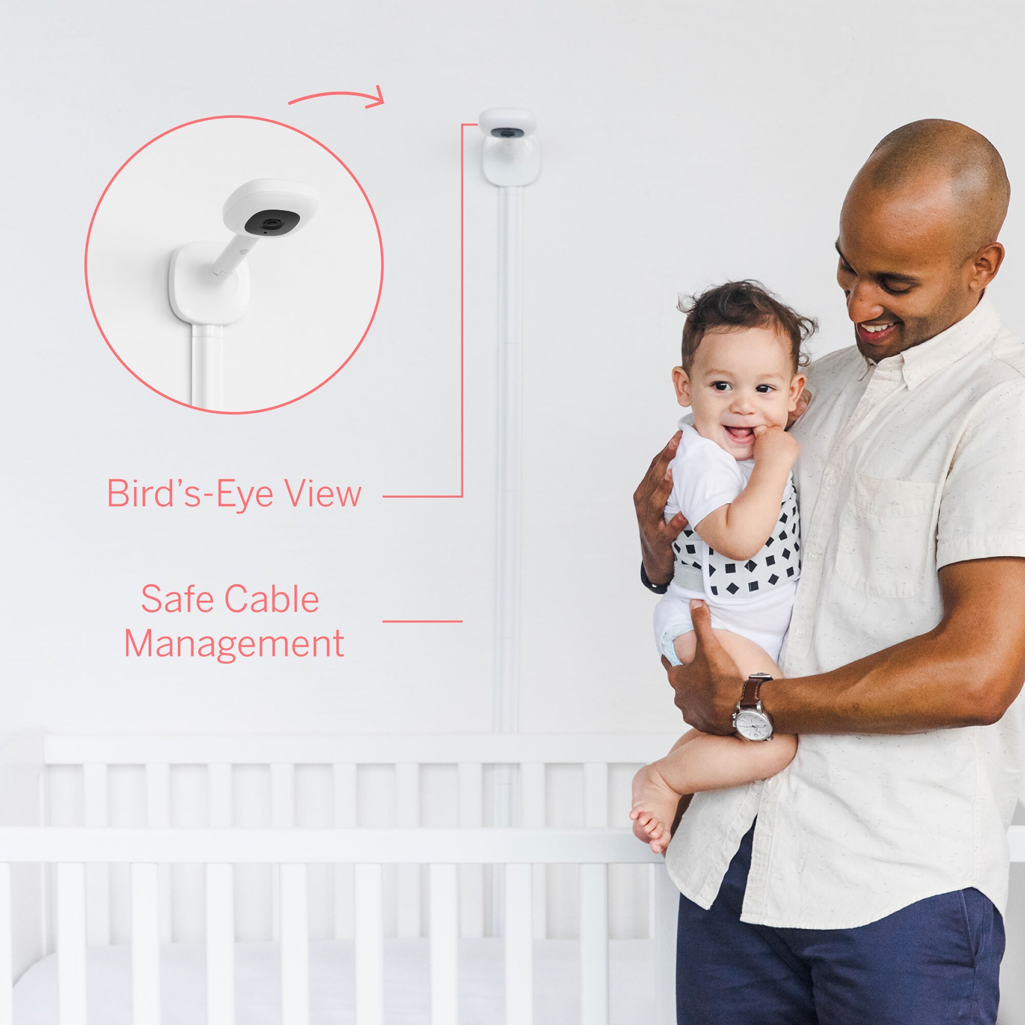 Nanit Pro HD Smart Baby Caméra & Support Mural sommeil suivi de Respiration Moniteur Nouveau 