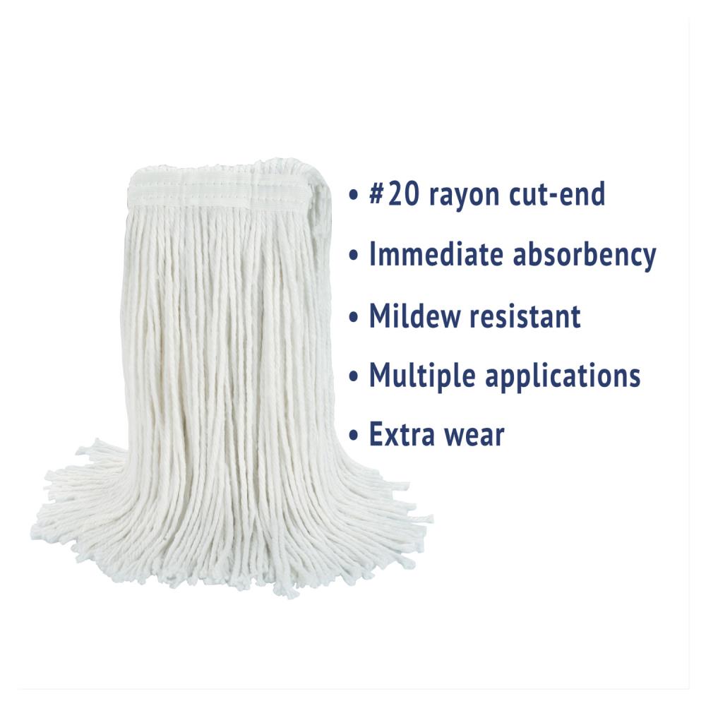 **2 PACK** MOP HEAD #12 Rayon Cotton Blend *LOW LINT* Replacement Refill 