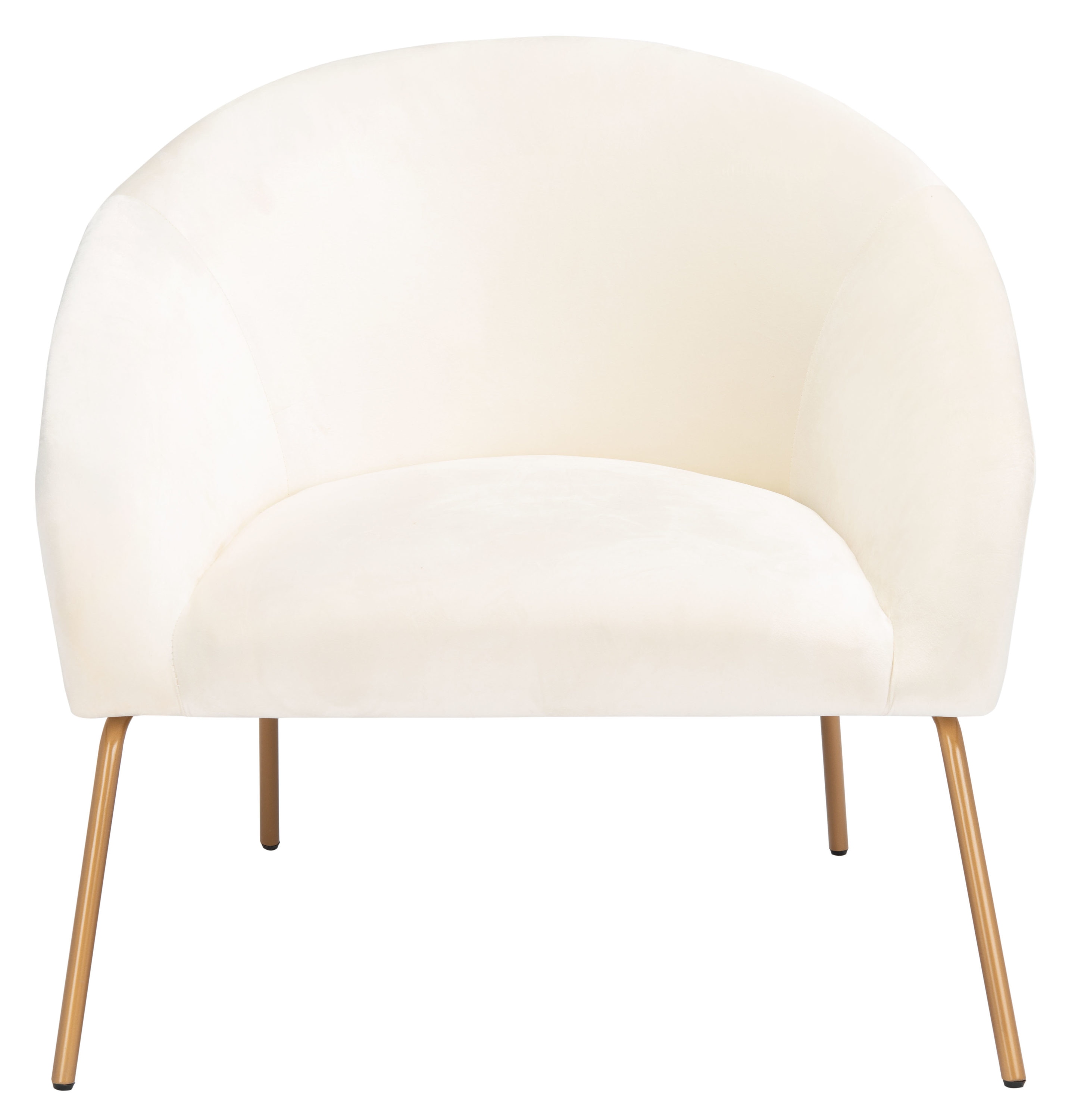 cream gold accent chair