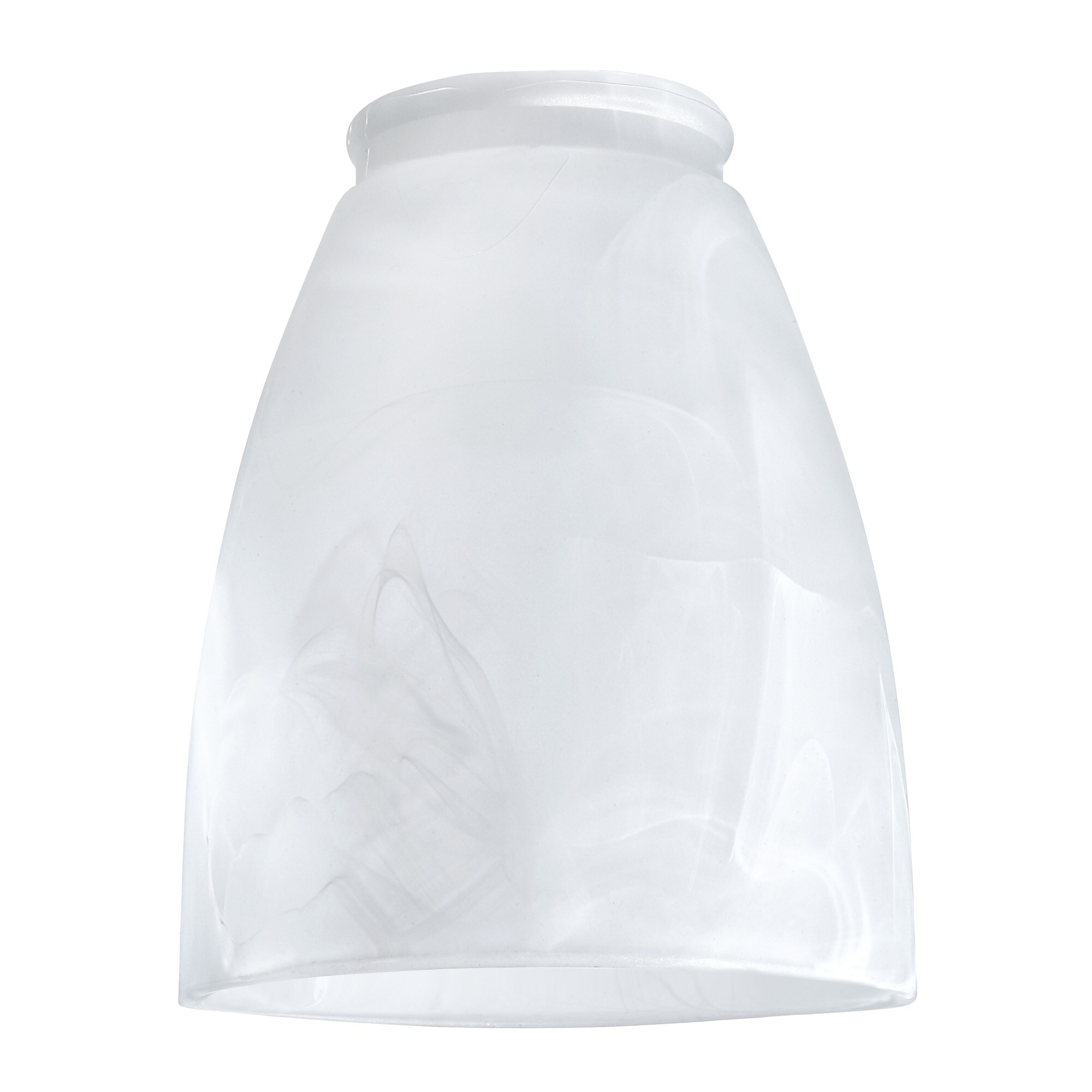 NWOB Heavy White Alabaster Glass Replacement Light Shade 