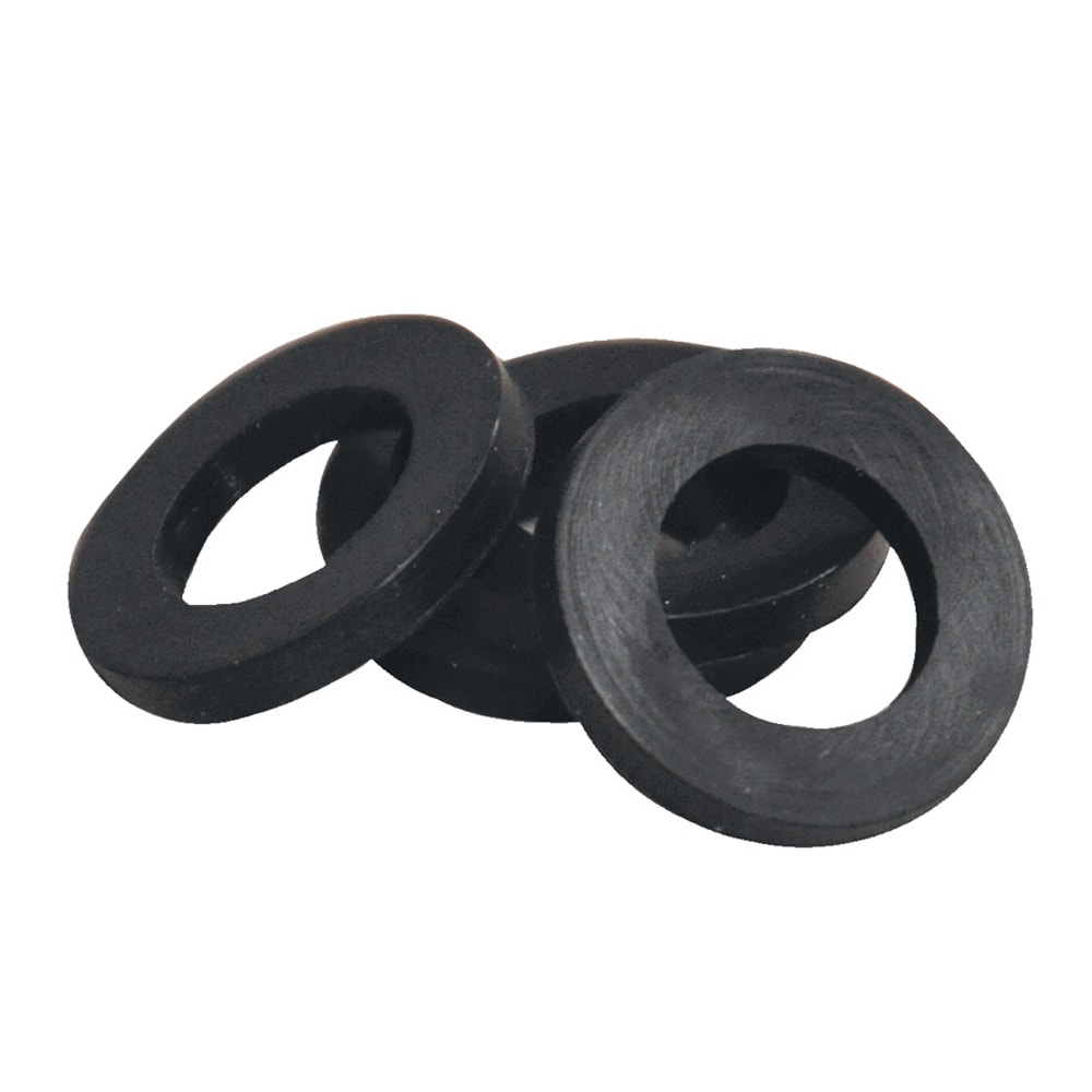 1/8" Thick 11/16" ID Large Rubber Washers  1" OD Black 