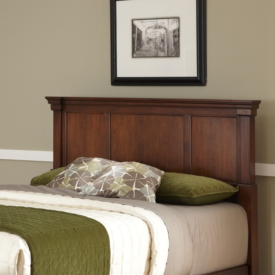 Home Styles Aspen Rustic Cherry Full/Queen Bedroom Set In The Bedroom ...