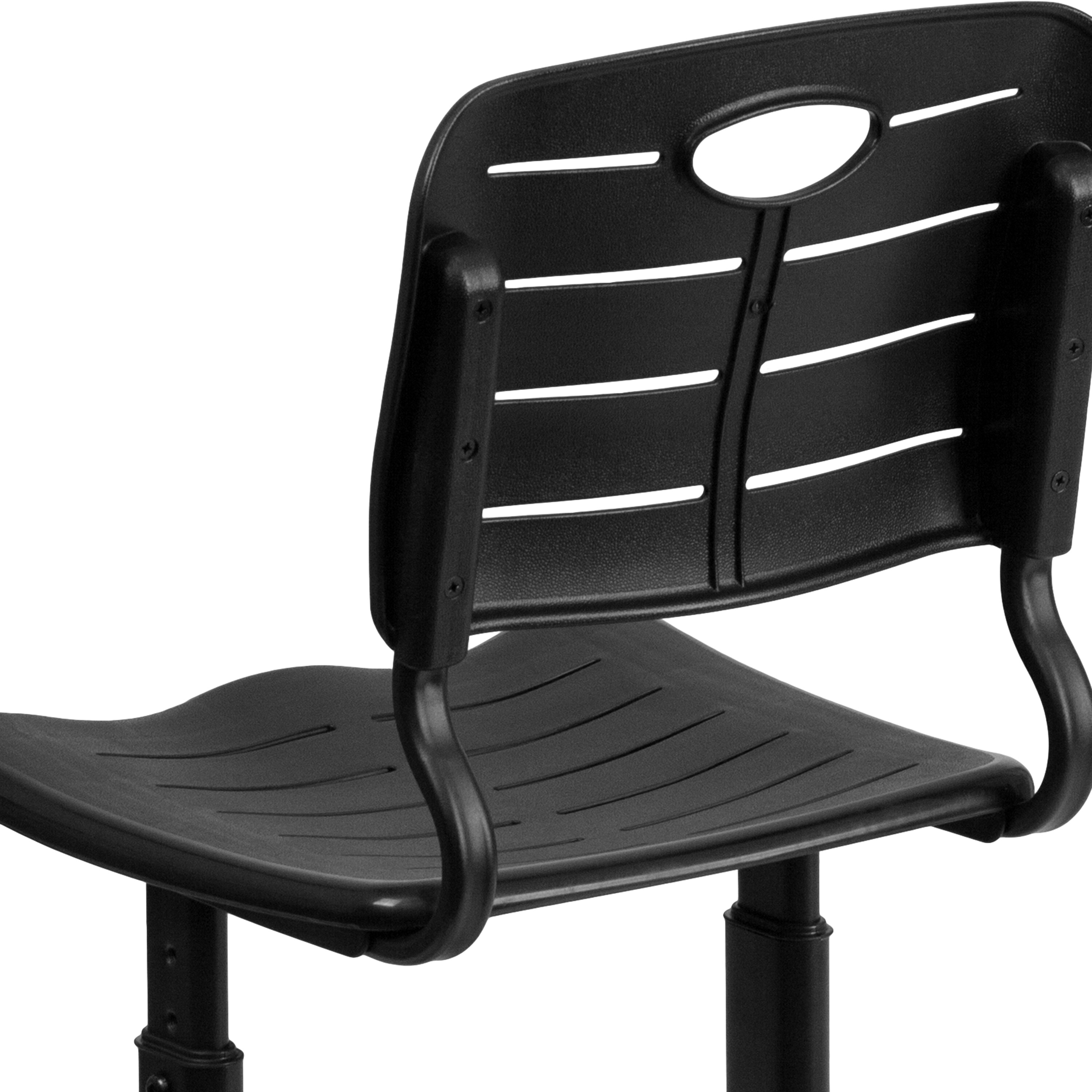 Details about   Flash Furniture Student Desk in Black and Gray 