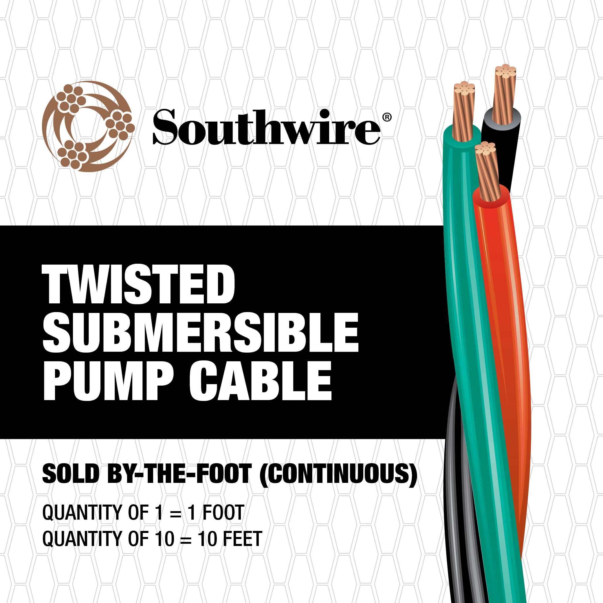 400 ft 12/2 wG Submersible Well Pump Wire Cable Solid Copper Wire 