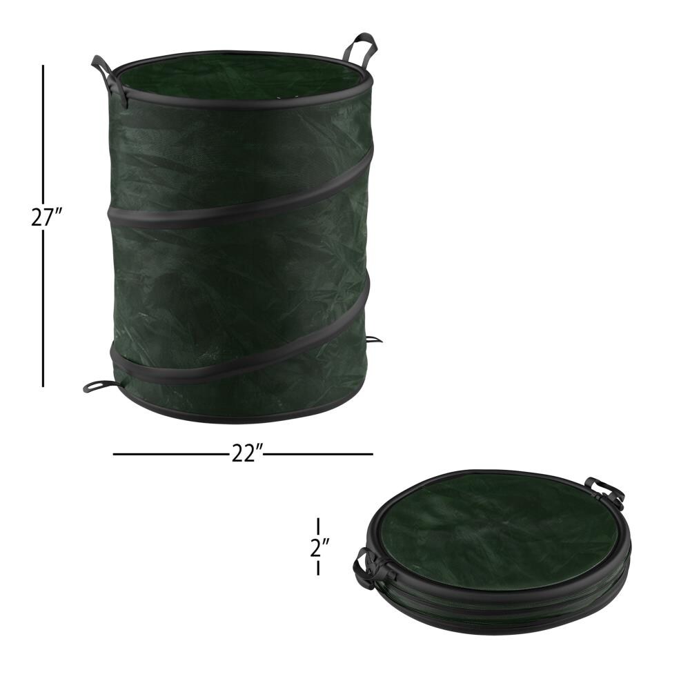 Collapsible Polyester Bags That... Pop Up Leaf Trash Can 13 Gallon Easy Storage 