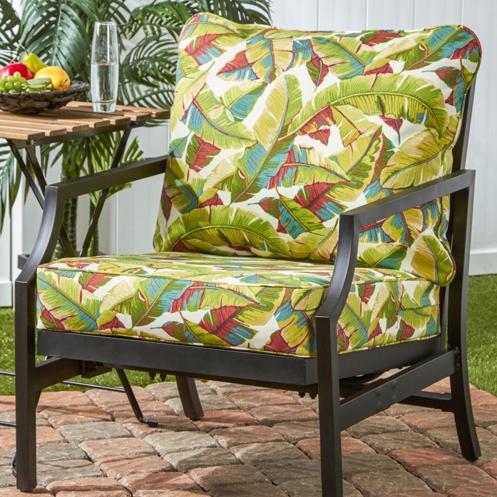 Greendale Home Fashions 2Piece Palm Multi Deep Seat Patio Chair