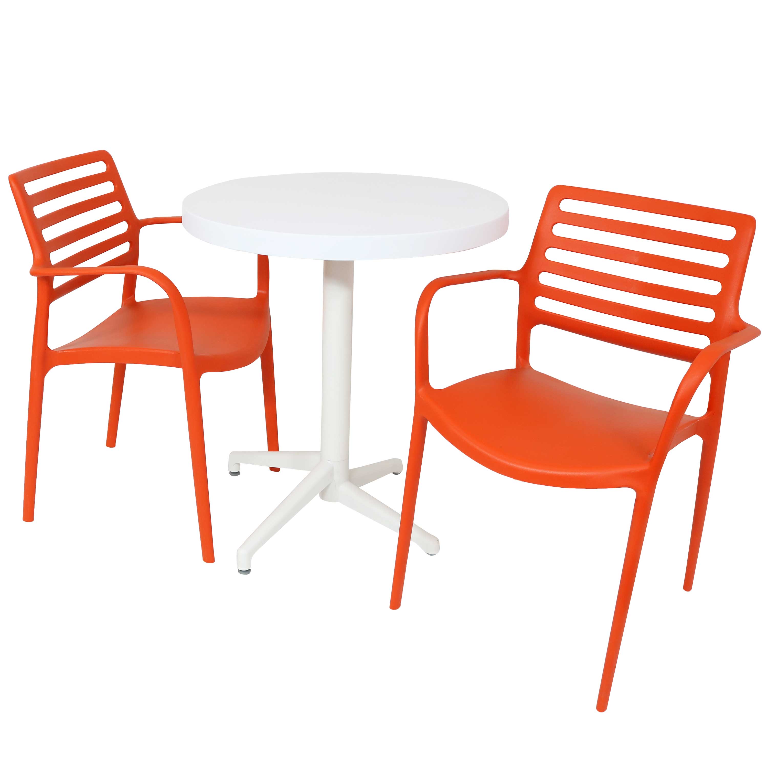 orange bistro set