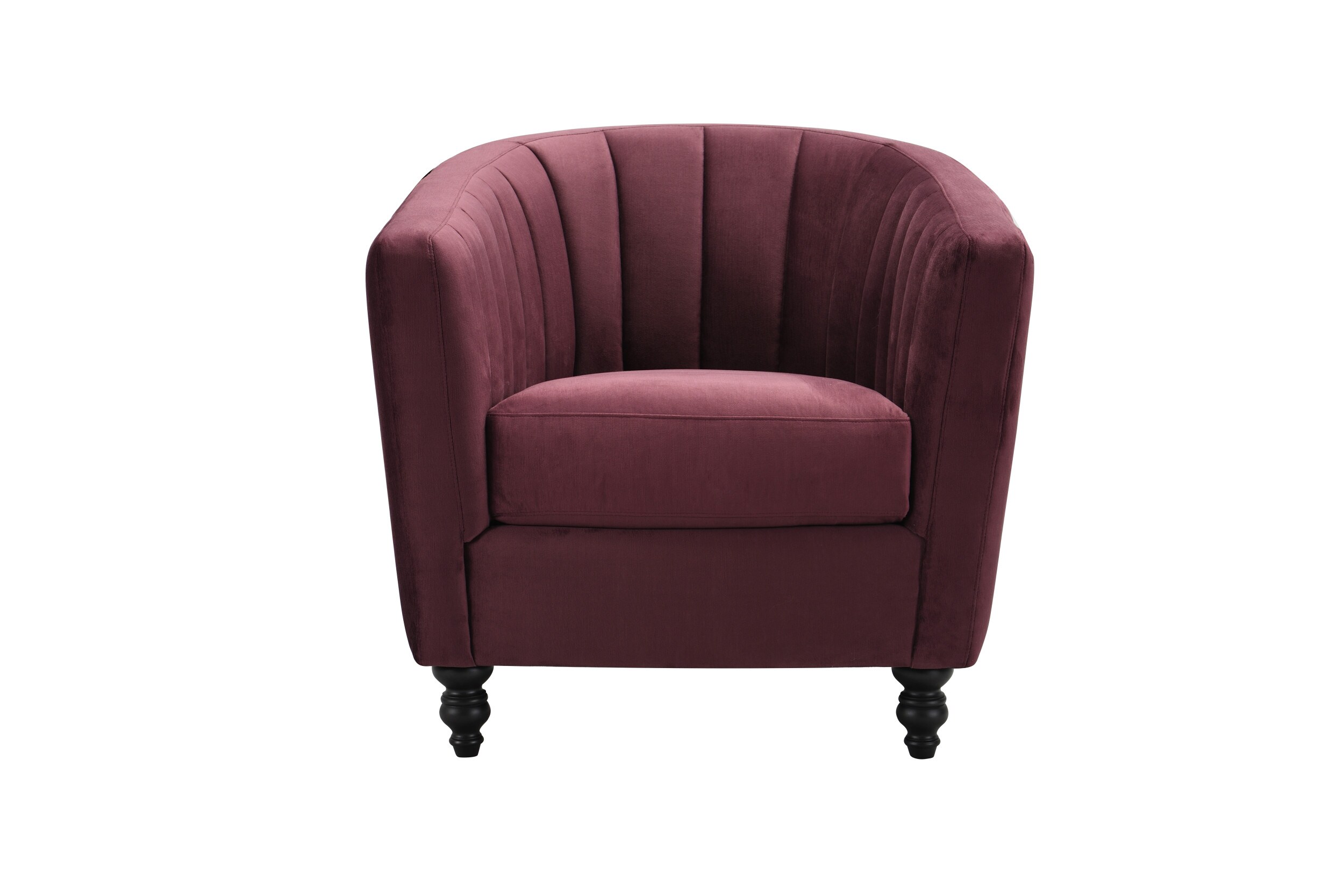 small purple velvet chair