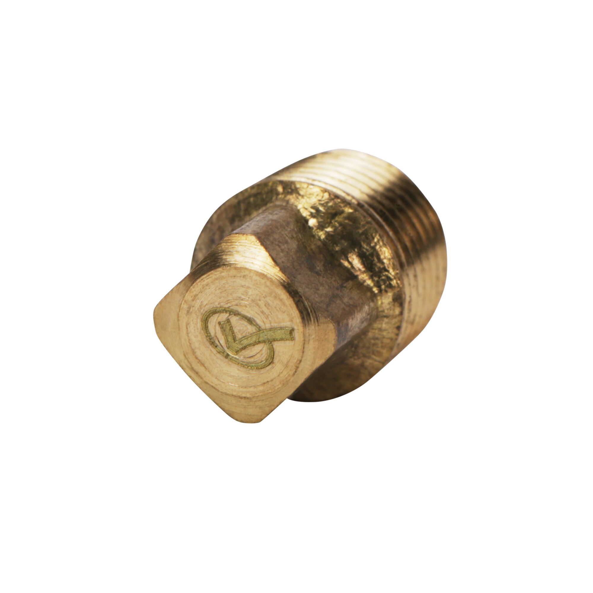 1/8" Brass Flanged Plug 