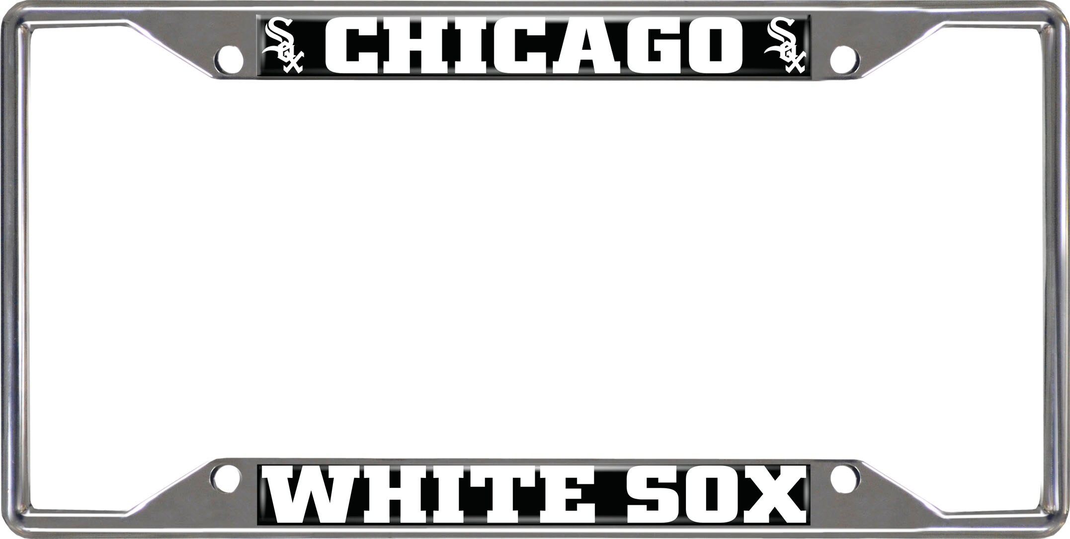 New Black and White American Flag Boston Red Sox Vanity Front License Plate 