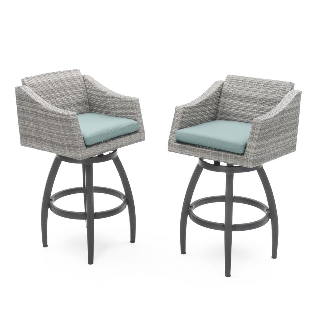 wicker swivel outdoor bar stools