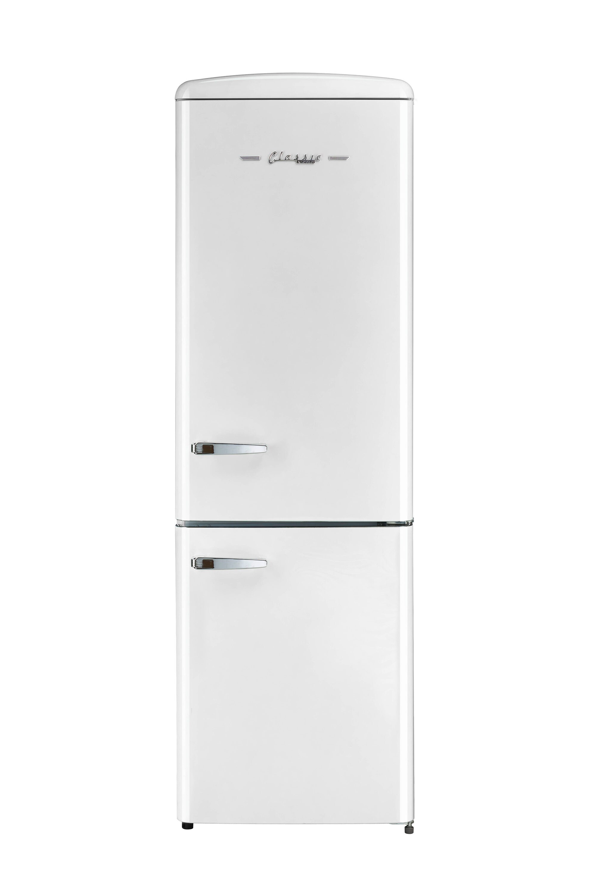 Classic by Unique 11.7-cu ft Bottom-Freezer Refrigerator (Marshmallow White) ENERGY STAR the Bottom-Freezer Refrigerators department at