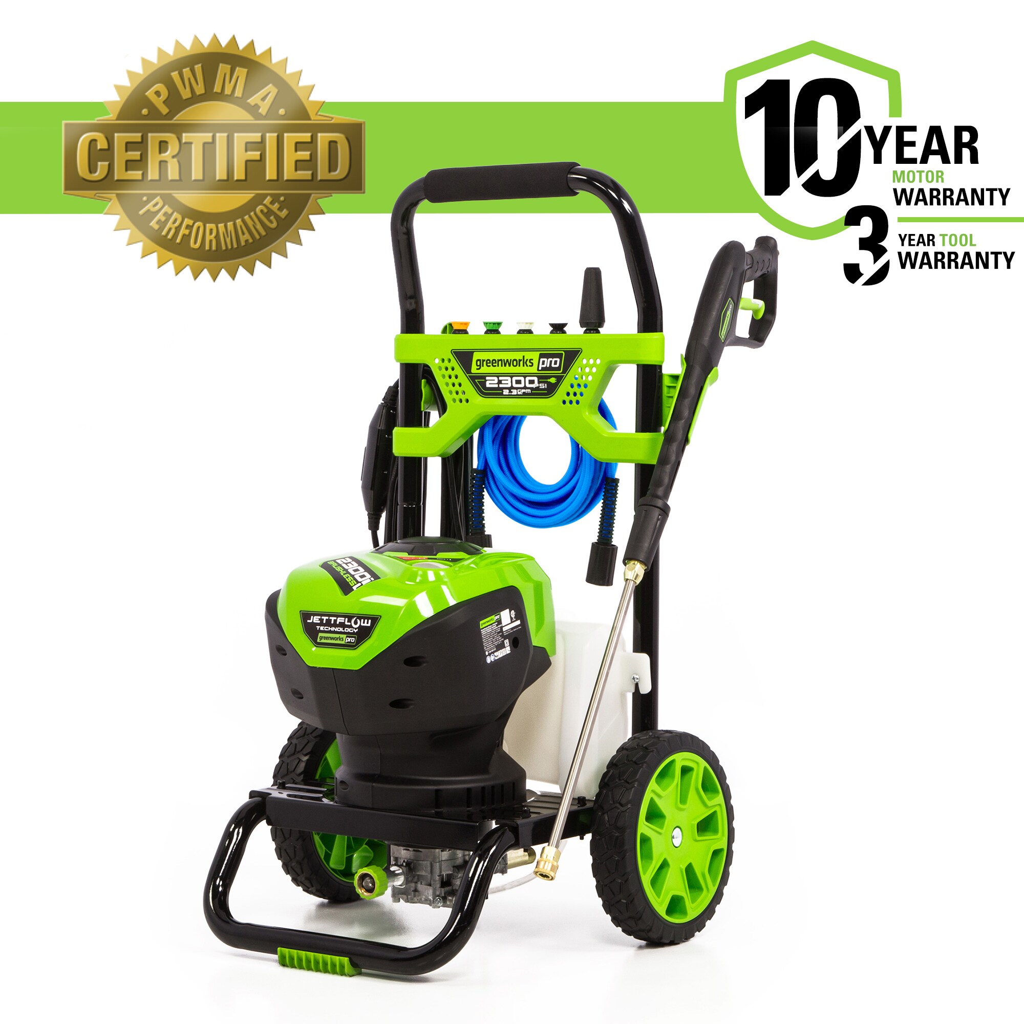 Greenworks Pro 2300 PSI 2.3-Gallon-GPM Cold Water Electric Pressure Washer  in the Electric Pressure Washers department at Lowes.com