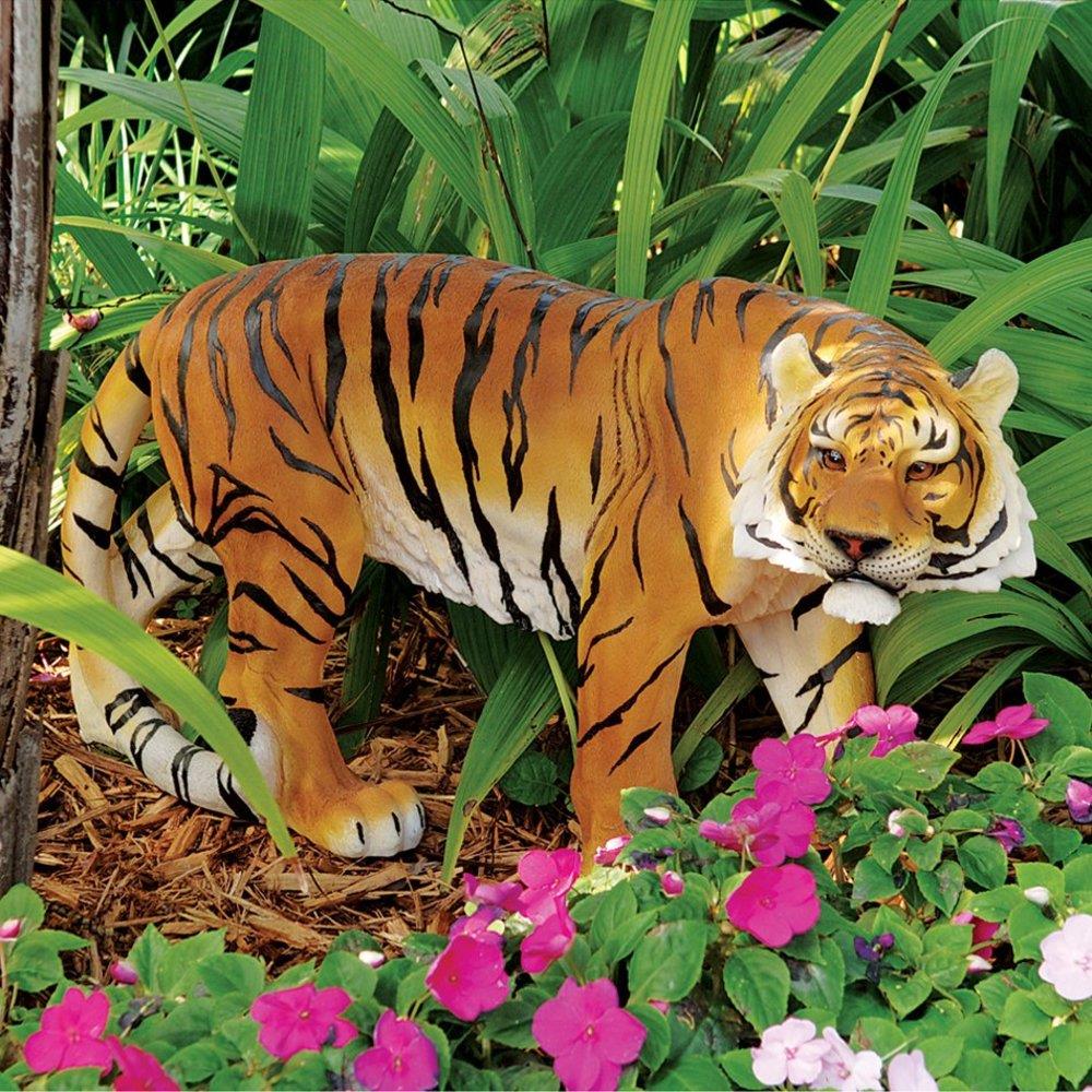 Design Toscano Power and Grace Sumatran Tiger 14-in H x  W Animal  Garden Statue in the Garden Statues department at 