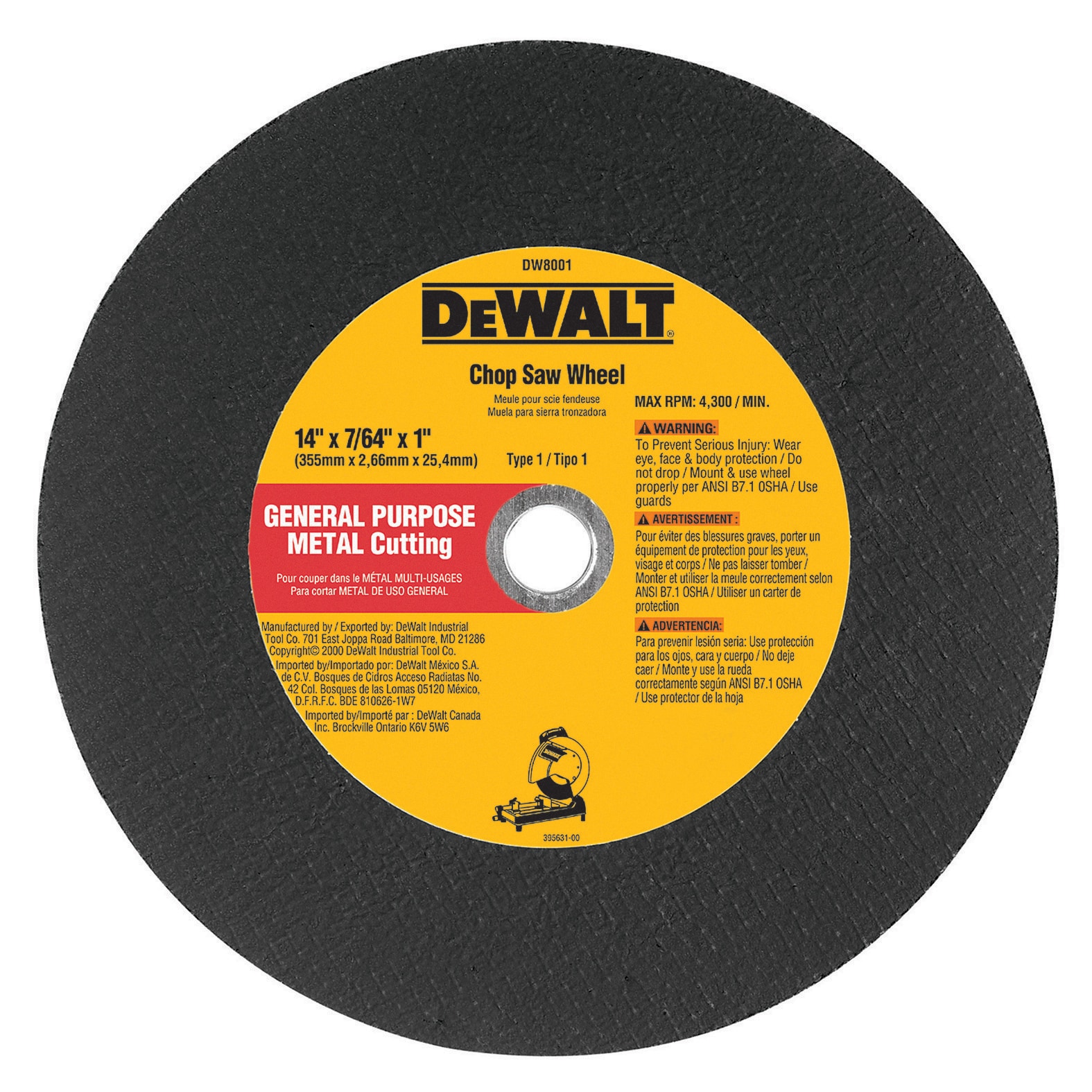 pack of 5 professional CUTTING DISC 14" 355mm 